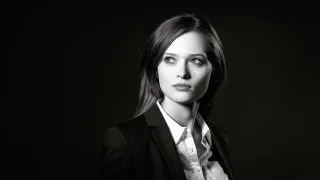 Woman suit tie blackwhite promotional - promotional free wallpaper