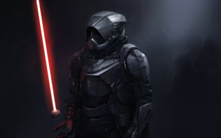 Star wars man lightsaber glowing - outfit holding free wallpaper