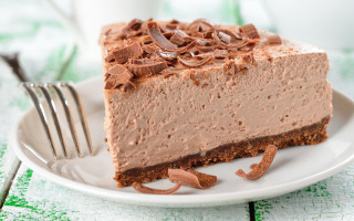 Chocolate cake plate fork coffee 3 - table cloth free wallpaper