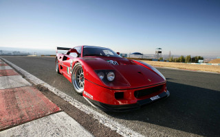 Red sports car race track 40 - neoclassicism free wallpaper for desktop