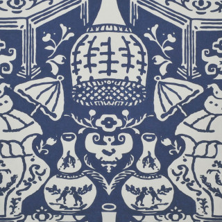 Blue white pattern vase birds - and a bird free wallpaper for tablet