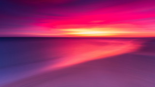 Colorful sunset ocean wave pink - sky above free wallpaper