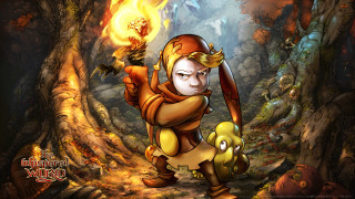 Cartoon character holding fire forest - a cartoon character holding free wallpaper for desktop