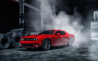 Red car smoke tires garage - behance hd free wallpaper