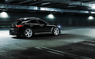 Black car parking garage night - its light free wallpaper for desktop