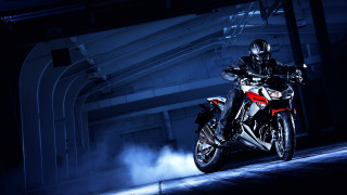 Man motorcycle dark street smoke - a dark street free wallpaper