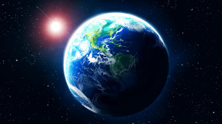 Earth space sun stars matte - a picture of the earth free wallpaper