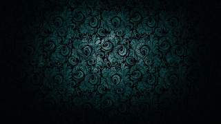 Dark green gothic floral rose - a pattern of swirls free wallpaper