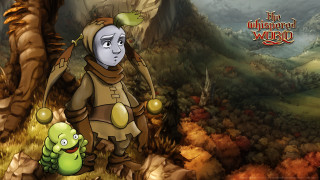 Cartoon character walking forest green - a forest free wallpaper