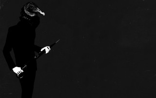 Man suit gun bird dark - a man in a suit holding free wallpaper