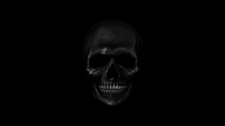 Skull dark gothic digitalpainting whitelight - face and head free wallpaper for desktop