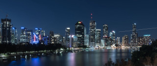 City skyline night river bridge 20 - a bridge crossing over free wallpaper for desktop