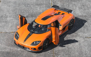 Orange sports car open hood - the hood open free wallpaper