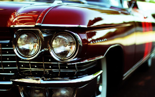 Classic car headlight street cars - detailed face free wallpaper