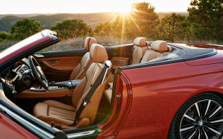 Red convertible sunshine trees detailed - convertible free wallpaper