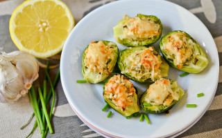 Stuffed brussel sprouts lemon wedge - stuffed free wallpaper