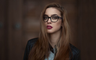 Eszter mattioni glasses leather jacket - a pony tail free wallpaper