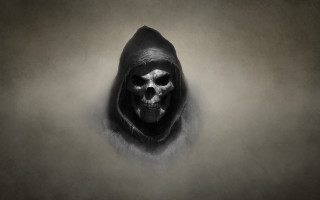 Skull hooded jacket gothic detailed - a hood free wallpaper