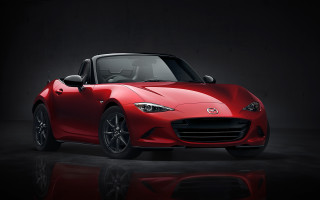 Red sports car dark room 68 - realistic free wallpaper for desktop