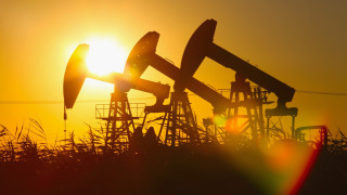 Sunset oilpumps fence silhouette orange - a sunset free wallpaper for desktop