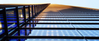 Tall building windows reflection deconstructivism - sharp high detail free wallpaper
