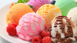 Ice cream raspberries mints pastel - more free wallpaper