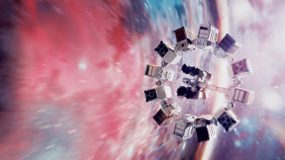 Space station starfield colorful background - free space wallpaper for desktop