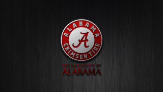 Alabama logo black red white - red lettering free wallpaper