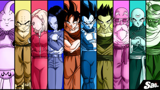 Dragon ball characters arms crossed - a group of dragon ball characters free wallpaper