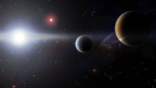 Solar system two planets bright - a solar system free wallpaper