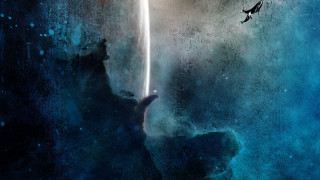 Space man light beam dog - a light beam free wallpaper