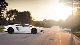 White sports car road sunlight - andrew law free wallpaper for desktop