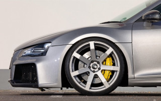 Silver car yellow brake pads - a silver car free wallpaper