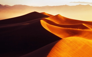 Desert sand dunes mountains sunset 3 - a desert free wallpaper for desktop