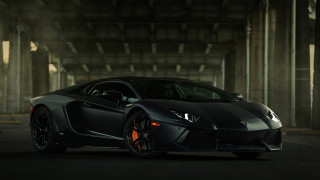 Black sports car parking garage 2 - the car free wallpaper
