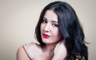 Elina karimova black hair red 2 - red lipstick free wallpaper