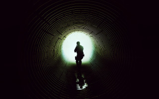 Dark tunnel light at end - the end of the tunnel free wallpaper