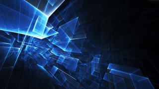 Blue abstract lines shapes fractals - a blue abstract background free wallpaper