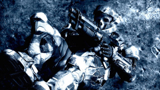 Futuristic suit man gun helmet - halo free wallpaper for desktop