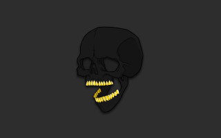 Skull fangs bones vanitas vector - daarken free wallpaper