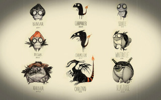 Cartoon characters expressions names series - lovecraftian free wallpaper