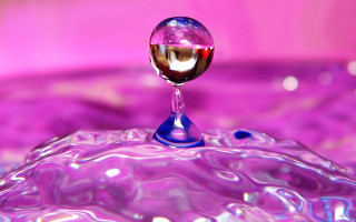 Liquid drop purple bowl moon - liquid free wallpaper for desktop