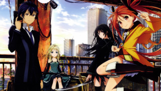 Anime characters city skyline tall - tall building free wallpaper
