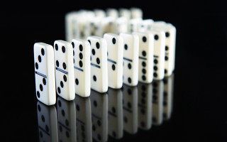 Dominoes reflection precisionism chaos 3d - chaos free wallpaper for desktop