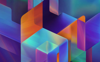 Colorful abstract cubes lines 3d 2 - a colorful abstract background free wallpaper