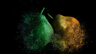 Pears colored powder black light - alberto seveso free wallpaper
