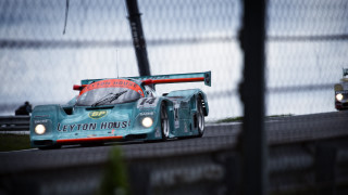 Racing car motion blur fence - racing free wallpaper