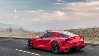Red sports car hill road - a road next free wallpaper for desktop