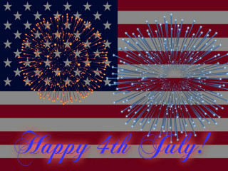 Fireworks flag happy 4th july - a fireworks display free wallpaper