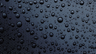 Black water drops hex pattern - hexagonal free wallpaper for desktop